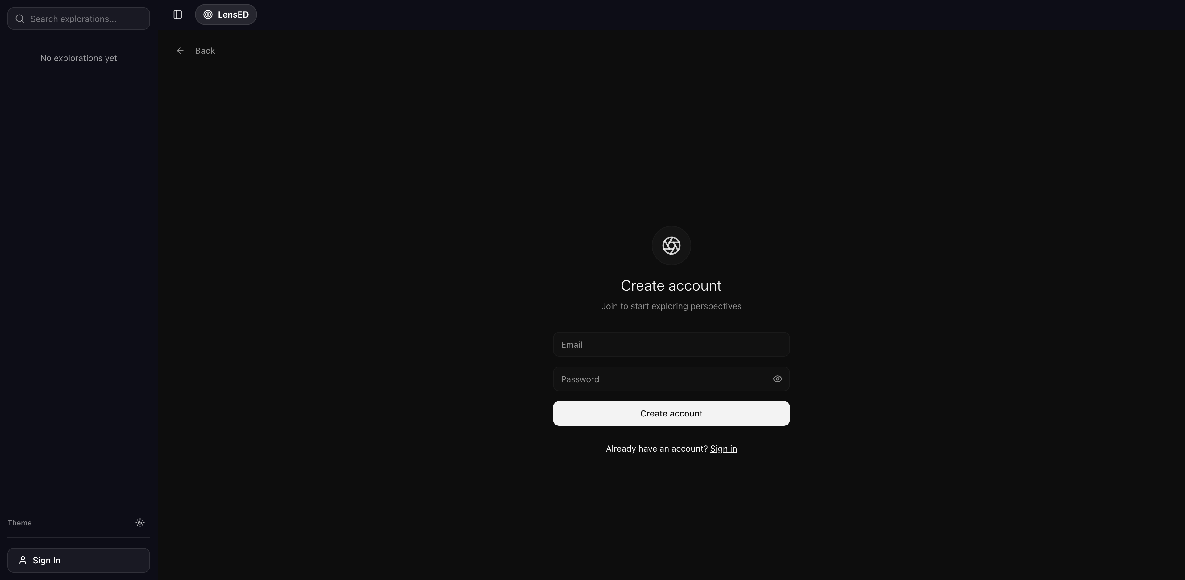 Sign Up